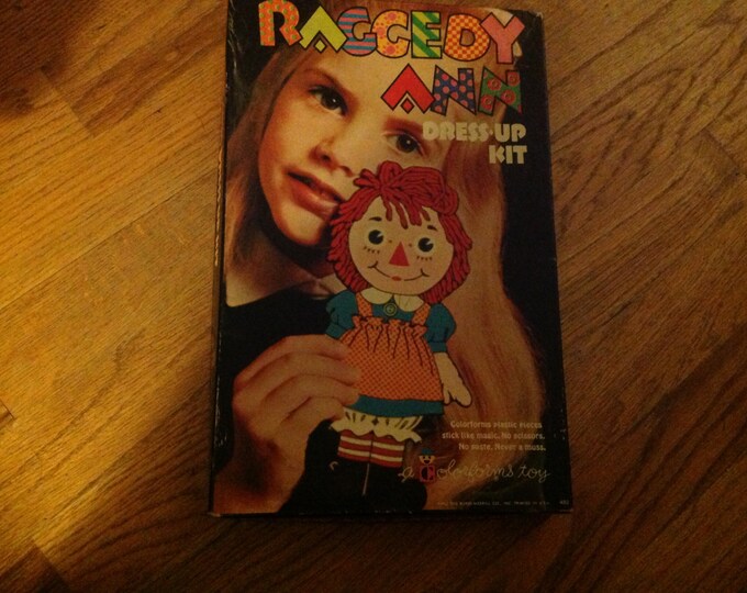 Vintage Raggedy Ann Dress up Kit by Colorforms Etsy