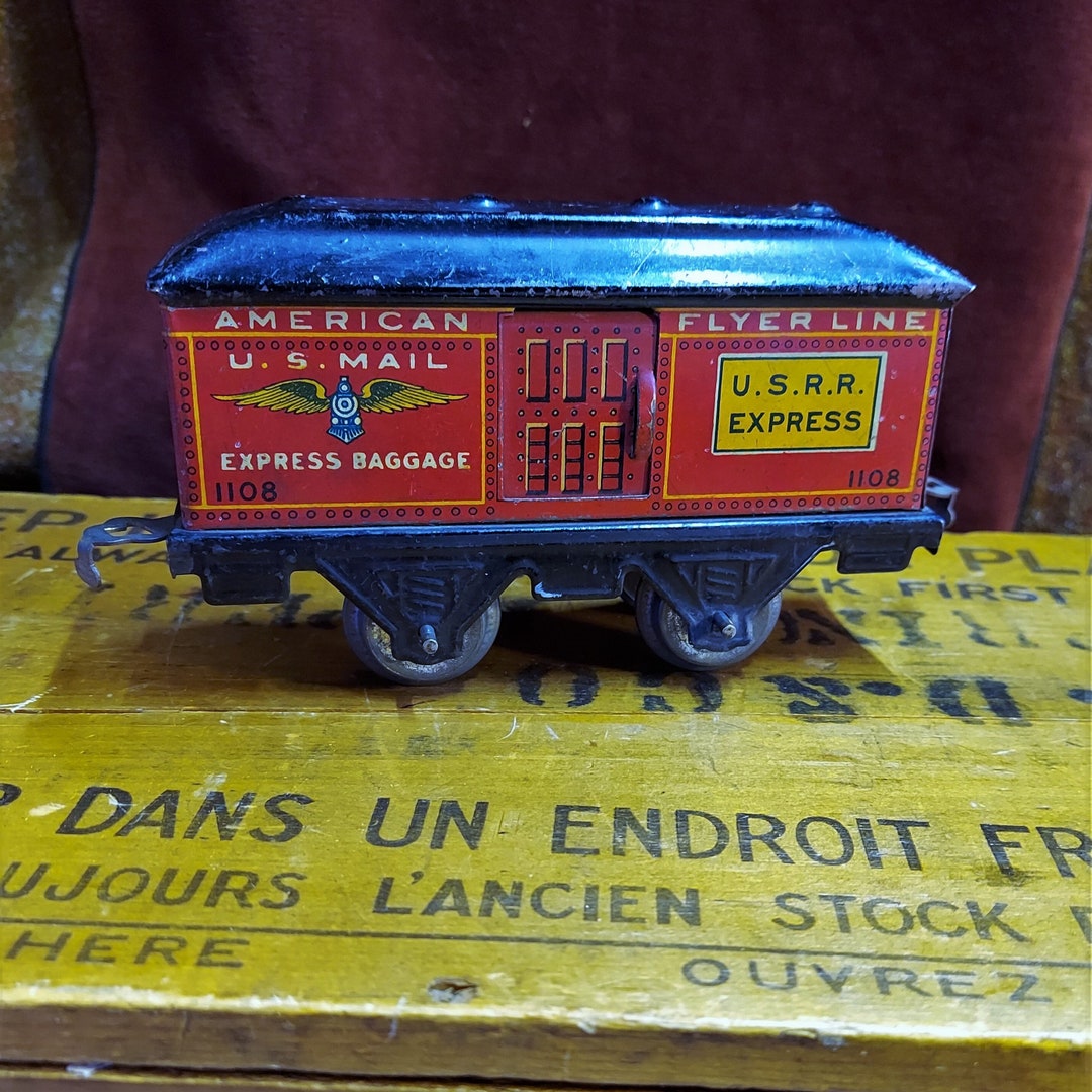Antique American Flyer Express Baggage Car No. 1108 Etsy