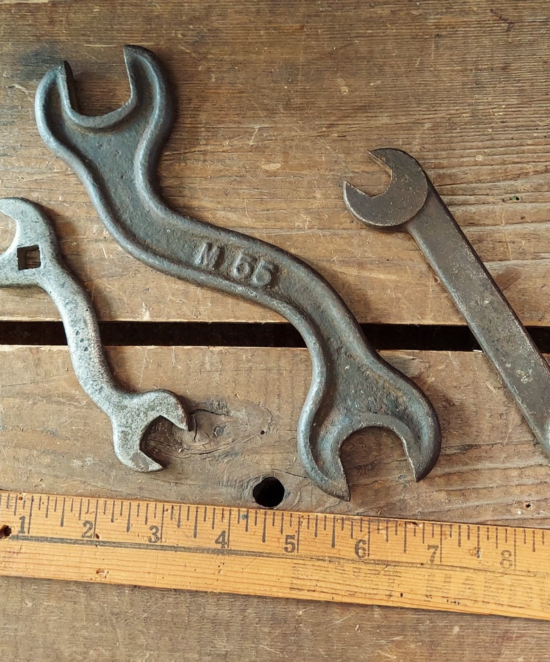 Trio Of Antique Wrenches Three Early Hand Tools 5 to Etsy