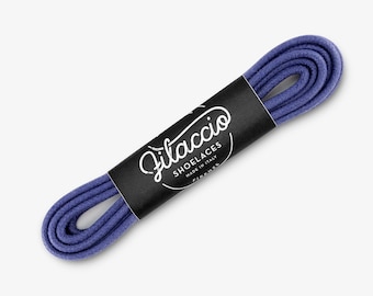 Dark purple shoelaces, Dress shoe laces, Boot Laces, Round waxed cotton shoelaces, Groomsmen gift, Valentines Gift - 29.5"/31.5"/53" Length