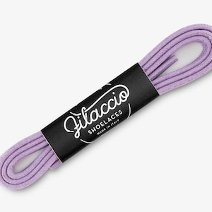 Lilac shoelaces, Dress shoe laces, Boot Laces, Round waxed cotton shoelaces, Groomsmen gift, Valentines Gift - 29.5"/31.5"/53" Length