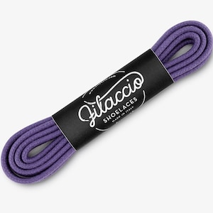 Purple shoelaces, Dress shoe laces, Boot Laces, Round waxed cotton shoelaces, Groomsmen gift, Valentines Gift - 29.5"/31.5"/53" Length