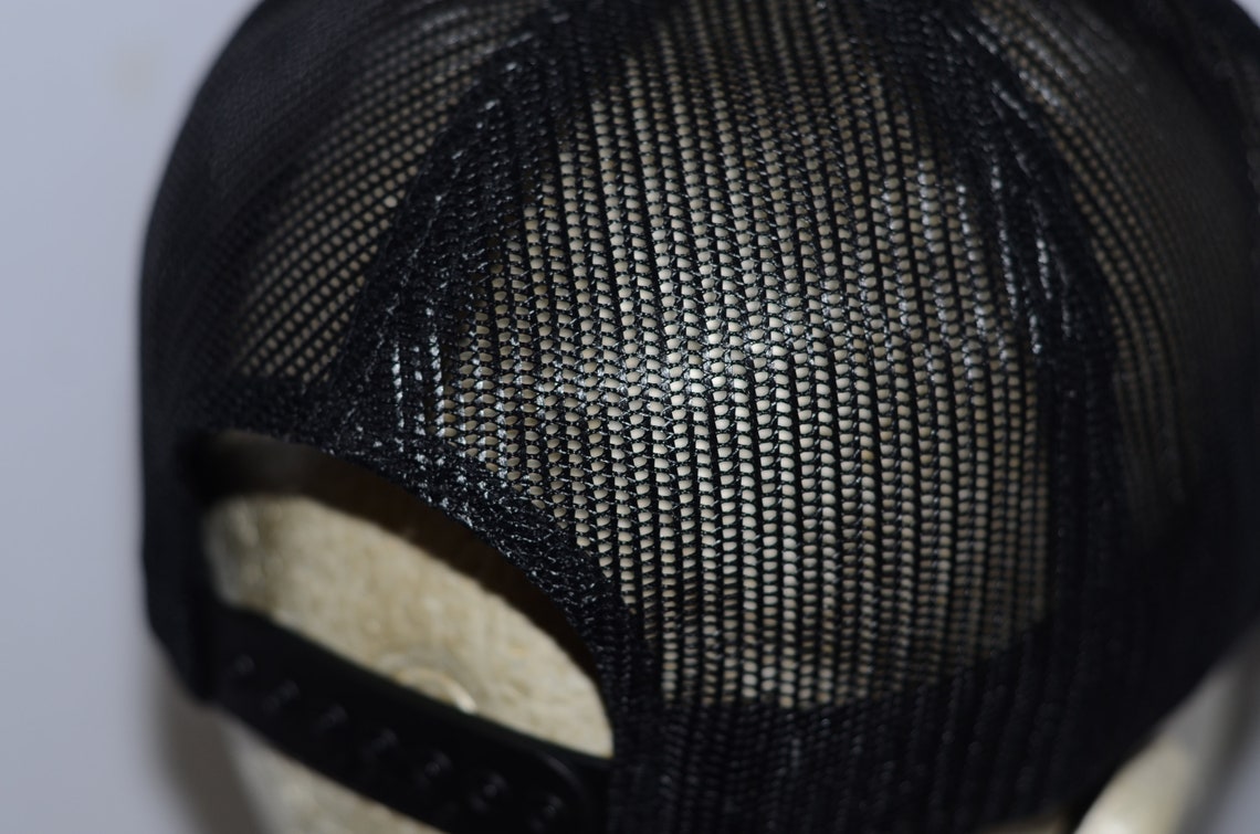 Rainier Beer Hat Black White Trucker Mesh Snapback Coneheads Etsy