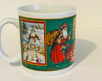 Santa Claus Mug Vintage Christmas Saint Nicholas Victorian Collector’s Mugs home decor bar ware  housewares kitchen decor Christmas gifts