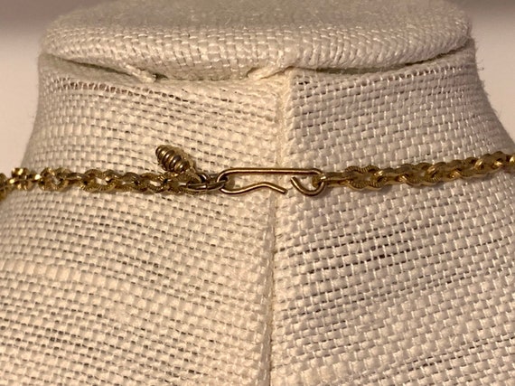 Vintage Gold Leaf necklace bracelet 2 in 1  timel… - image 8
