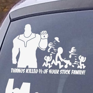 Thanos mató a la mitad de tu familia stick El Imperio odia a tu familia stick Dachshund se comió a tu familia stick imagen 1