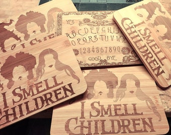 Halloween Themed Laser Engraved Cutting Boards