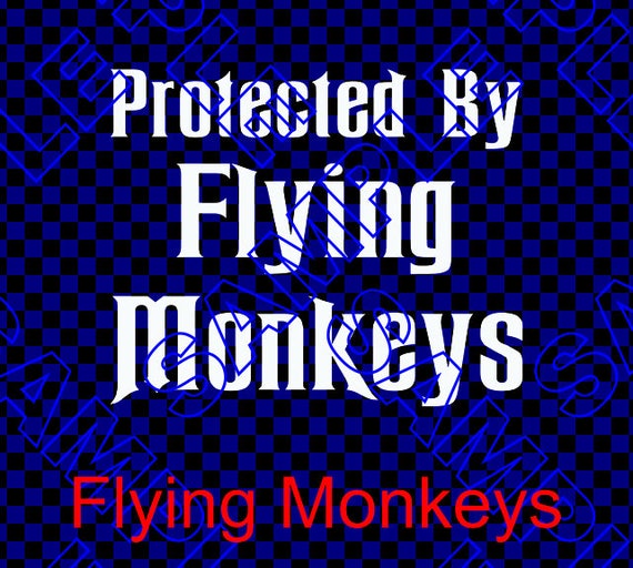 Protected By Flying Monkeys Wizard of Oz Inspired Vinyl Decal Sticker Protected By Flying Monkeys Wizard of Oz Inspired Vinyl Decal Sticker