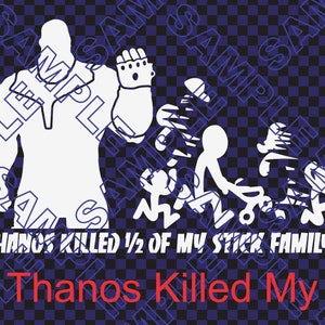 Thanos mató a la mitad de tu familia stick El Imperio odia a tu familia stick Dachshund se comió a tu familia stick imagen 3