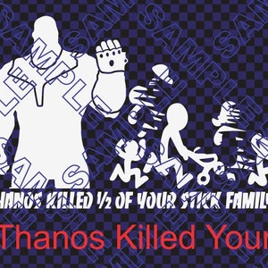 Thanos mató a la mitad de tu familia stick El Imperio odia a tu familia stick Dachshund se comió a tu familia stick imagen 2