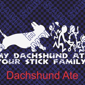Thanos mató a la mitad de tu familia stick El Imperio odia a tu familia stick Dachshund se comió a tu familia stick imagen 7