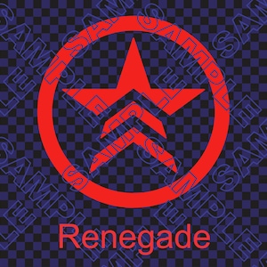 Mass Effect N7, Renegade, Paragon Die Cut Vinyl Decal Sticker 5.7" Renegade