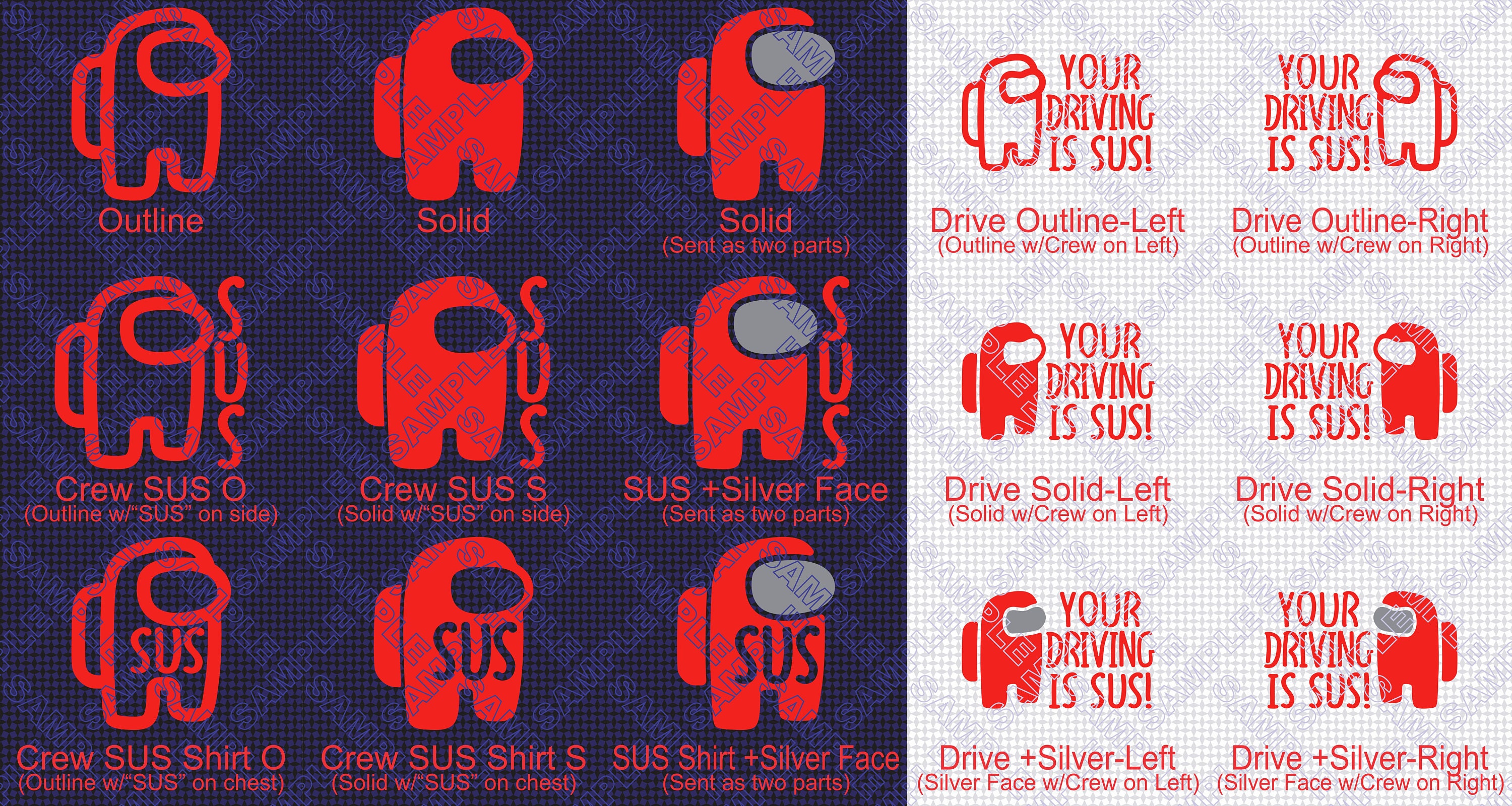 Sus Bus Sticker Your Driving is Sus Vinyl Die Cut Decal Sticker - Etsy