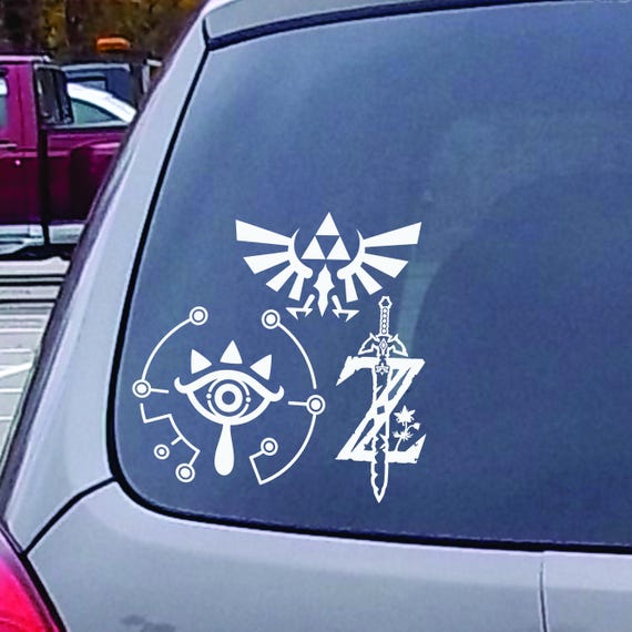 Legend of Zelda Black SCI-FI//Comics//Games Automotive Decal//Bumper Sticker