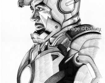 Iron Man Portrait Print