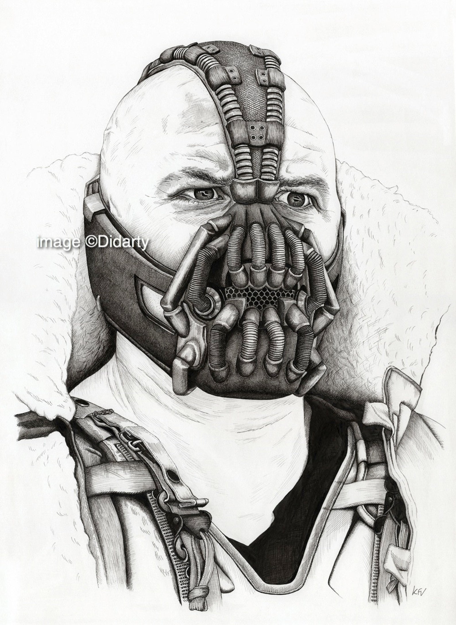 Bane Portrait Batman Print Etsy Bane Portrait Batman Print Etsy
