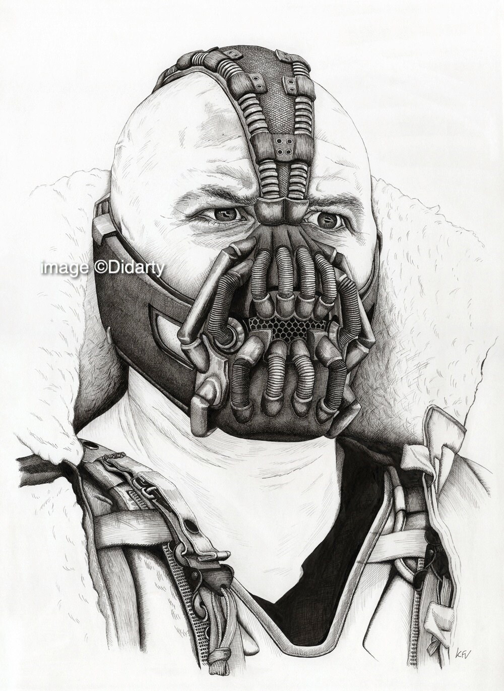 Bane Portrait batman Print - Etsy
