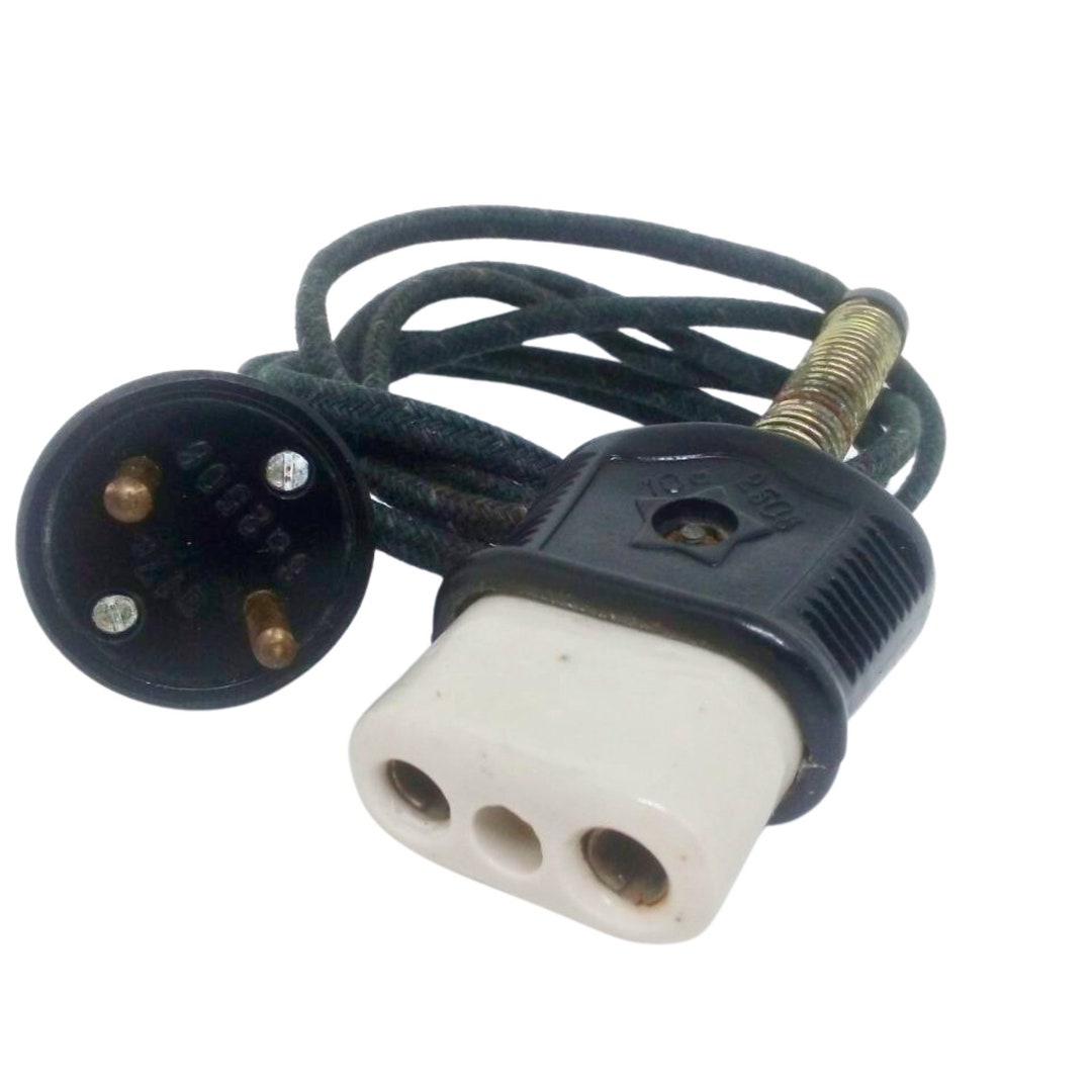 Vintage Power Cord Cable for Electric Samovar Kettle Iron Ceramic