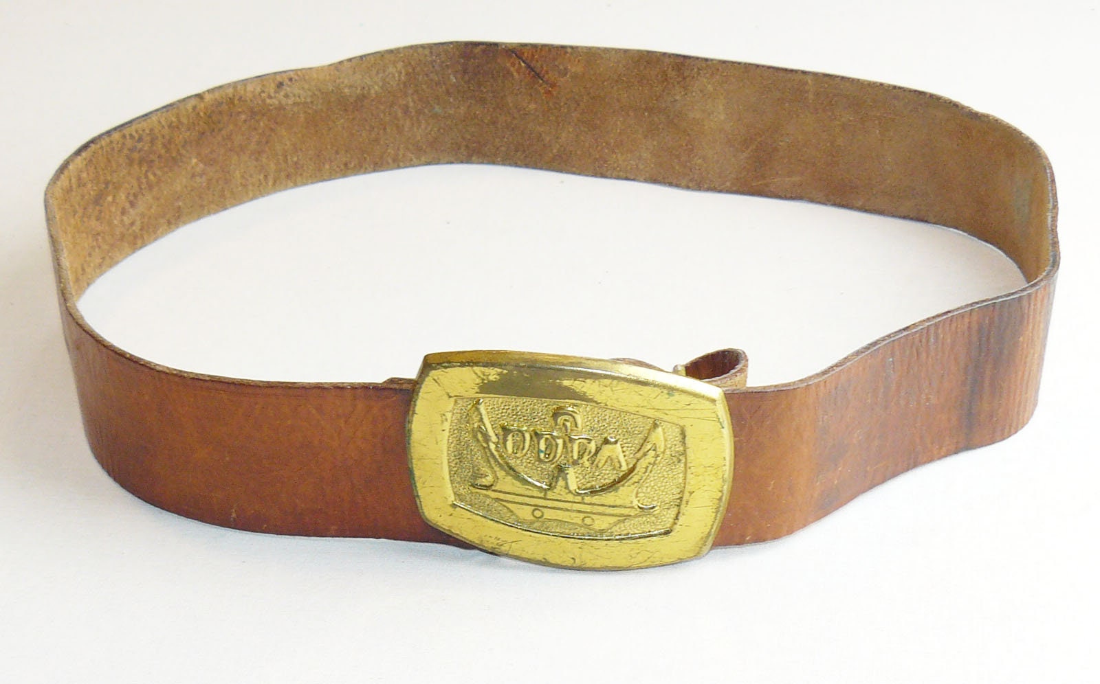 Vintage Original Genuine Leather Polish Belt w/Buckle Odra Etsy