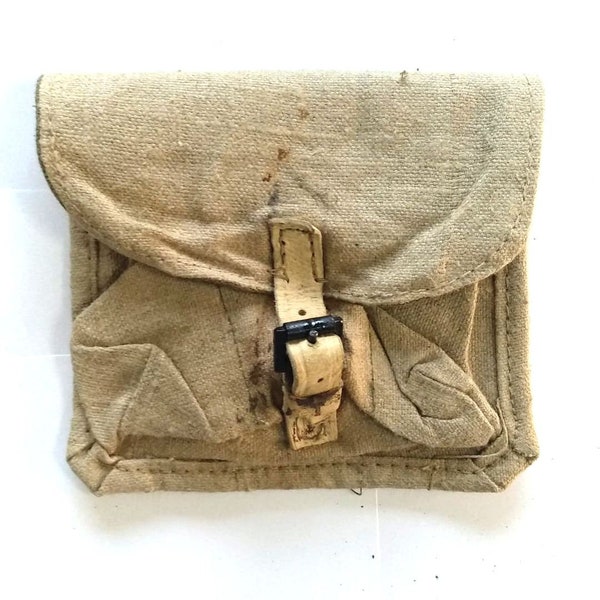 WW2 Original Soviet Russian Grenade Ammo Pouch 3 Pockets RKKA Military Red Army