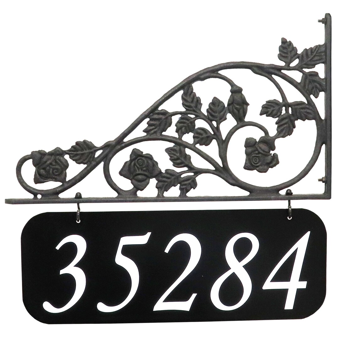 address-america-rose-double-sided-lamppost-address-sign-etsy