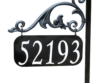 Address America Beautiful Annandale Reflective Address Sign w/ Address on Both Sides