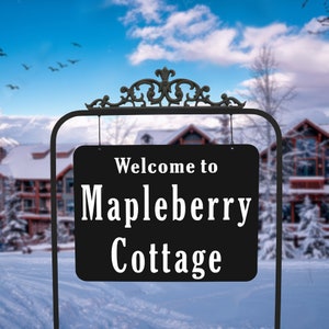 Montrachet Double Sided Reflective Extra Large Yard Address Sign Or Business Sign