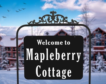 Montrachet Double Sided Reflective Extra Large Yard Address Sign Or Business Sign