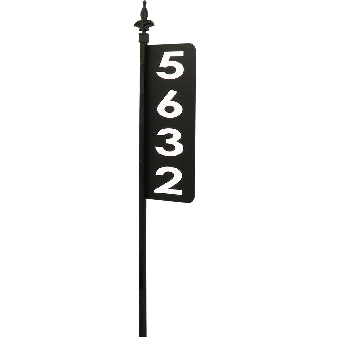Address America - Lighthouse Double Sided Reflective Address Sign on 48 ...
