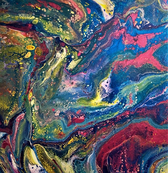 Abstract Acrylic Pour Painting - Art 20