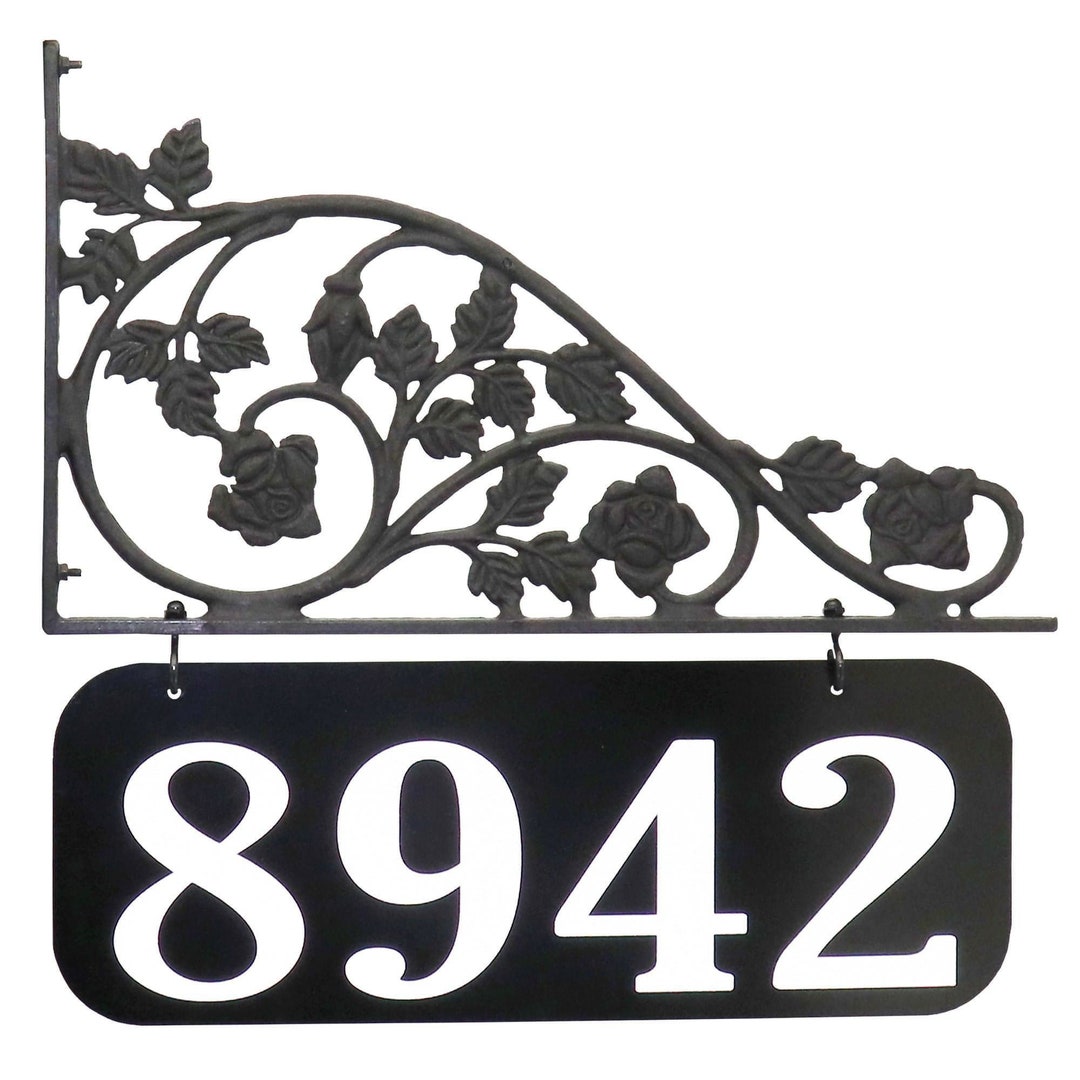 Address America - Rose Double Sided Lamppost Address Sign - Etsy