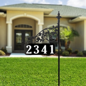 Address America Rose Double Sided Reflective Address Sign