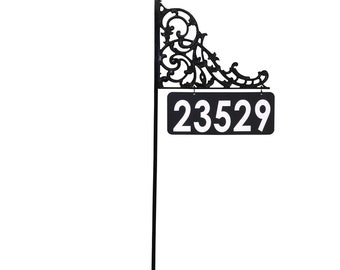 Barbados Solid All Metal Double Sided Super Reflective Address Sign