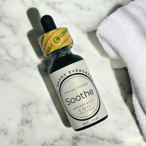 Soothe Face Serum - Natural - Facial Oil - Moisturizer - Jajoba Oil - Vegan - Stocking Stuffer - Gift for Him - Gift for Her