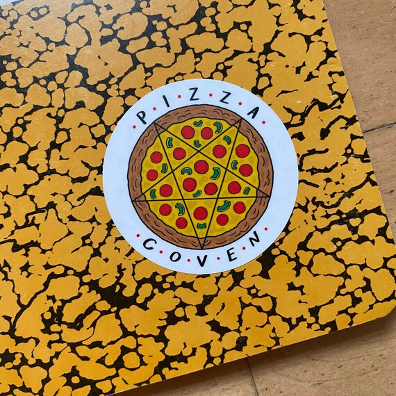 Pentagram Pizza Sticker | Etsy