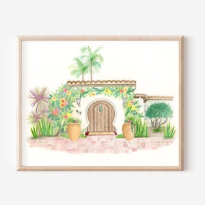 Wedding Venue Watercolor 8x10 - Hand Painted Wedding Venue - Wedding Program or Invitation Cover - Wedding Stationery