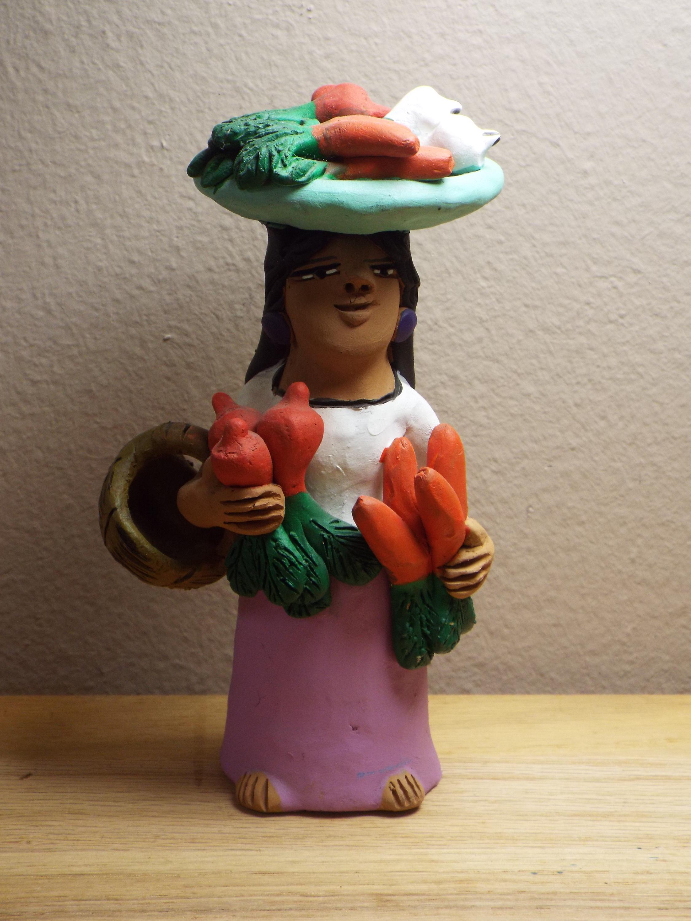 Josefina Aguilar Pottery | Mexican Woman Selling |vegetables