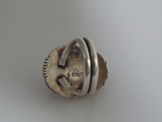 Ammonite Silver Ring Native American Jewelry Arst… - image 5