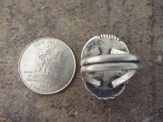 Ammonite Silver Ring Native American Jewelry Arst… - image 6