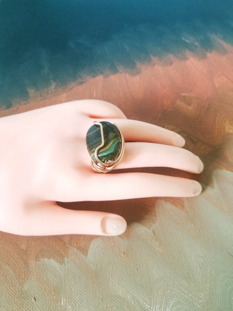Pre-Holiday SALE Stone Wire-Wrapped Rings!