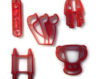 Jewish Cookie Cutter set Mezuzah Natla Torah Scroll Tallit Shin