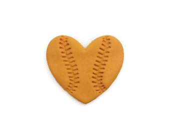 3D Printed Baseball Heart Cookie Cutter