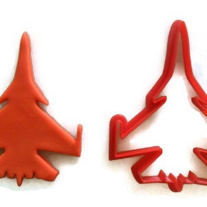 SU33 Jet Fighter cookie cutter fondant cutter
