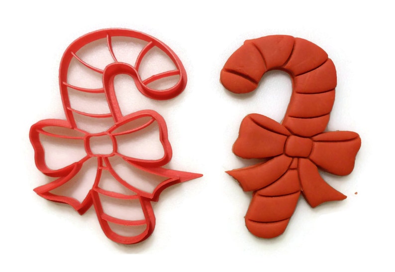Candy Cane Cutter Candy Cane Cookie Cutter Fondant Cutter - Etsy