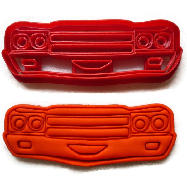 Classic Chevy Chevelle grill cookie cutter fondant cutter