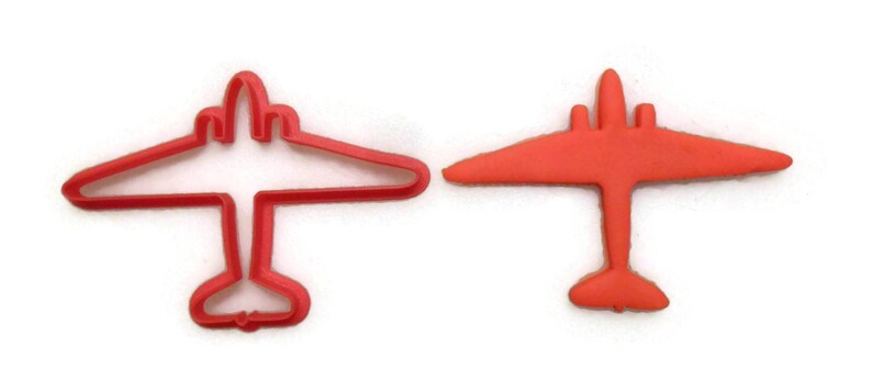 AC47 Spooky Gunship cookie cutter fondant cutter