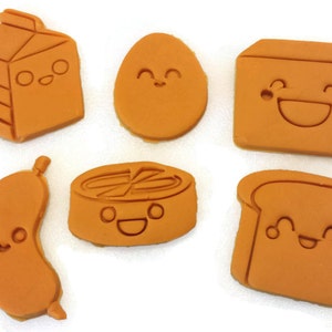 Kawaii Meal Fondant Cutter Set