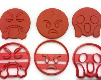 Emoji Angry Cookie Cutter Set 1