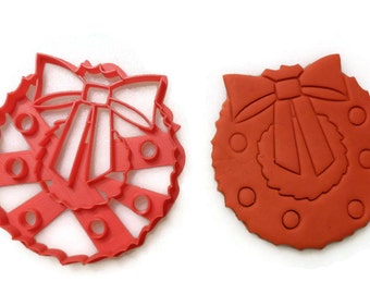 Christmas Wreath Cookie cutter fondant cutter