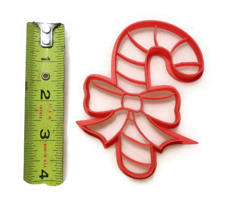 Candy Cane Cookie Cutter Fondant Cutter Etsy